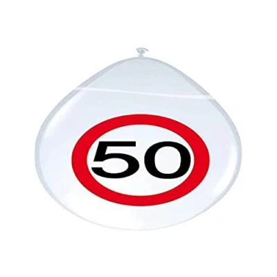 Abbildung von Ballon 50 Jahre Verkehrszeichen 8 Stücke