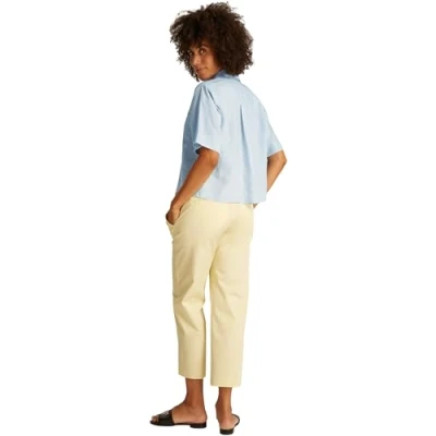Abbildung von Tommy Hilfiger Relaxed Shirt Hemdbluse, Damen, Größe: 34, Breezy blue