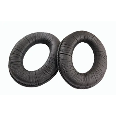 Abbildung von Oterkin1 Paar Ohr Pad Ohrpolster Kissen Ersatzteile für KOSS UR29 SB45 SB49 pro3aa UR40 TD85 Kopfhörer weiche Ohrenschützer Headset (Leder) (schwarz)