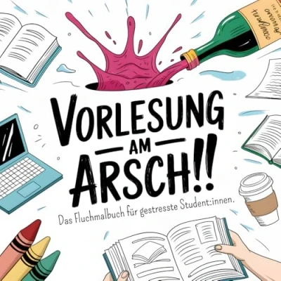 Abbildung von Vorlesung am Arsch Das Fluchmalbuch für gestresste Student:innen: Psychohygiene zum Ausmalen. Perfektes Geschenk