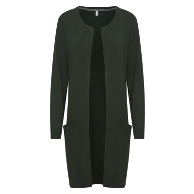 Abbildung von PULZ SARA LONG Strickjacke, Damen, Größe: Small, Mountain view melange