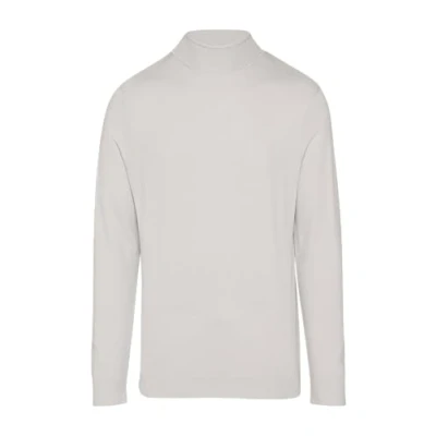 Abbildung von QS Rollkragen FEIN Strickpullover, Herren, Größe: Medium, Hellgrau