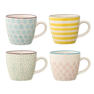 Abbildung von Bloomingville Tasse Patrizia, 4er Set, 220 ml, Kaffeetasse, Teetasse, Keramik, dänisches Design