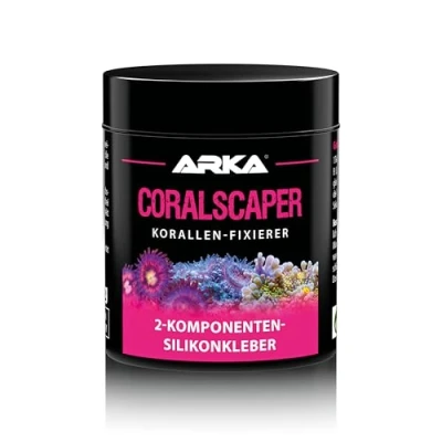 Abbildung von ARKA Coralscaper 120g 2K Silikon Korallenfixierer Sicher &amp; dauerhaft Korallen befestigen in Meerwasseraquarien, ergiebig und einfach der Anwendung