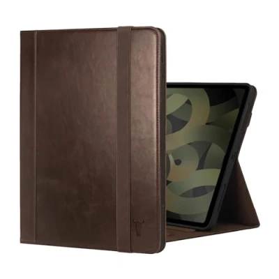 Abbildung von TORRO Lederhülle kompatibel mit iPad Air 13&quot; Echtleder 13 2024 Hülle Standfunktion und Apple Pencil Konnektivität (Dunkelbraun)