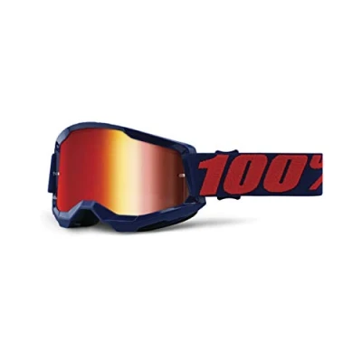 Abbildung von 100% MÁSCARAS Strata 2 Goggle Lens Brillen, Erwachsene, Unisex, Masego Mirror Red (Rot), Einheitsgröße