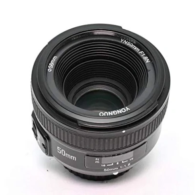 Abbildung von YONGNUO YN, Standard Objektiv mit Brennweite für Nikon D7100, D5500, D810a, D800; 50 mm, F1.8N, AF/MF
