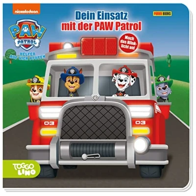Abbildung von PAW Patrol: Dein Einsatz mit der Pappbilderbuch Stanzung und Lichtelement