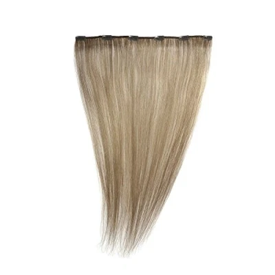 Abbildung von Love Hair Extensions Einteilige 100% Echthaar Clip In maximales Volumen Farbe 10 Mittleres Aschbraun 46cm, 1er Pack (1 x 35 g)