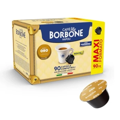 Abbildung von Caffè Borbone Kaffeekapseln, Gold Kaffeemischung 90 Stücke (6 Packungen zu 15 Kapseln) Kompatibel mit Kaffeemaschinen der Marke Nescafè®* Dolce Gusto®*