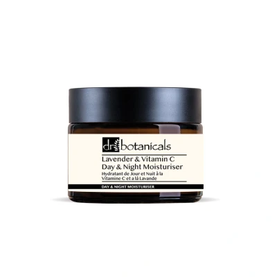 Abbildung von Dr Botanicals Lavendel &amp; Vitamin C Tages und Nachtfeuchtigkeitspflege, 50 ml, spendet Feuchtigkeit, hellt die Haut auf, reduziert Zeichen des Alterns fördert einen ruhigen gleichmäßigen