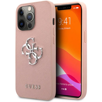 Abbildung von Apple iPhone 13 Pro Hülle Kunststoff Guess Hard Case/Backcover Handyhülle Rosa