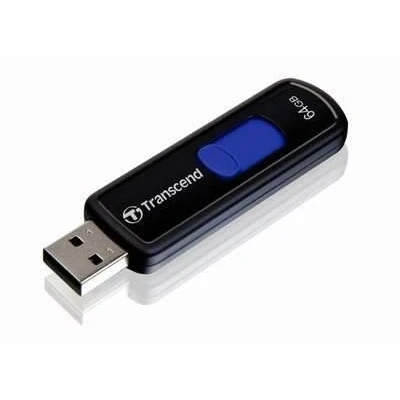 Abbildung von Transcend 64GB JetFlash 760 USB 3.1 Gen 1 Stick TS64GJF760, Schwarz, Blau