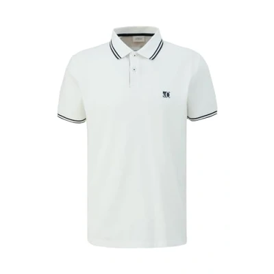Abbildung von s.Oliver MIT Kontrastdetails Poloshirt, Herren, Größe: Small, Weiß