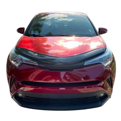 Abbildung von OMAC Motorhaube Deflektor Insekten Steinschlagschutz kompatibel mit Toyota C HR 2016 2022 Dunkel