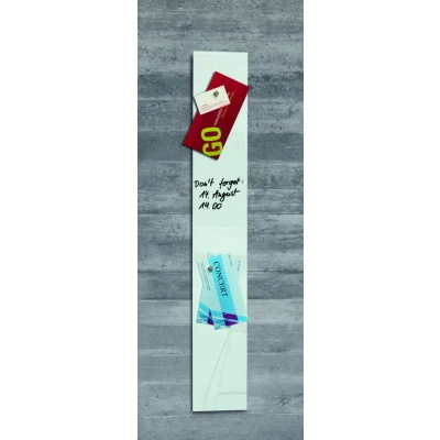 Abbildung von SIGEL Glas Magnettafel artverum® 12,0 x 78,0 cm weiß