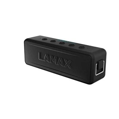 Abbildung von LAMAX Sentinel2 Bluetooth Lautsprecher 5.0, 20W, super Klang, Tragbarer Kabelloser Box mit IP67 wasserdicht, bis zu 24 Stunden Betriebszeit, Wireless Funktion, MicroSD, USB C und 3,5 mm Jack