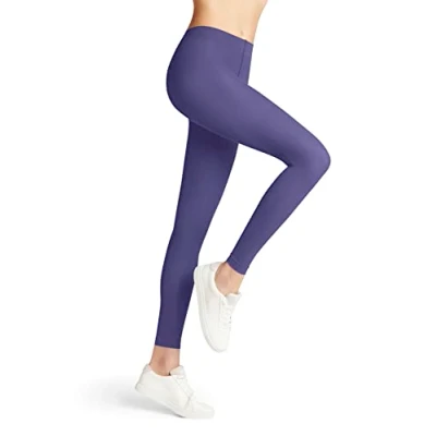 Abbildung von FALKE Damen Leggings Pure Matt 50 DEN W LE halb blickdicht einfarbig 1 Stück, Lila (Crocus 8305) neu umweltfreundlich, S