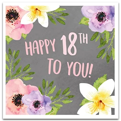 Abbildung von Emotional Rescue Geburtstagskarte zum 18. Geburtstag für sie, Karte Frauen, Happy 18th Birthday Card Her, Female Card, Age 18 Female,