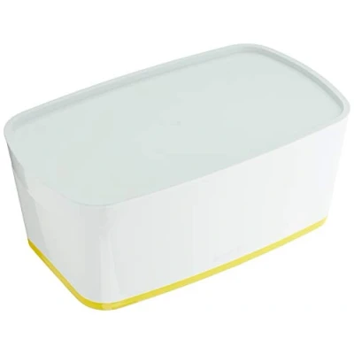 Abbildung von Leitz MyBox WOW Klein mit Deckel, Aufbewahrungsbox, gelb, 52294016
