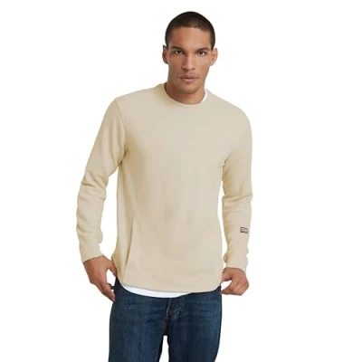 Abbildung von G Star RAW Men&#039;s Sweats Stepped hem relaxed r sw, Weiß (whitebait D24680 D562 1603), S