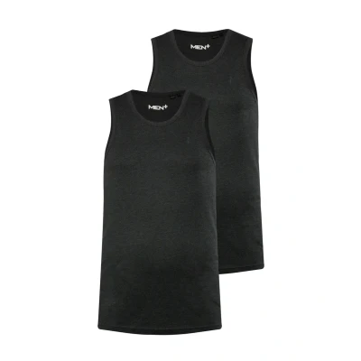 Abbildung von Men Plus T Shirt Men+ Tanktop Basic 2er Pack Rundhals bis 8 XL