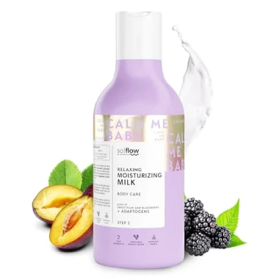 Abbildung von So!Flow Entspannende Körpermilch mit Blackberry und Plum Extrakten, angereichert nährstoffreichen Ölen Für luxuriöse Feuchtigkeit Bodylotion Damen Körperlotion Reife Haut