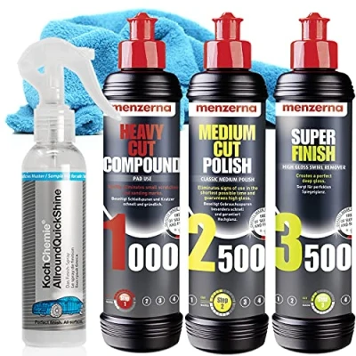 Abbildung von detailmate Menzerna Polituren + Pads Mikrofasertücher Autopolitur (Set, Set), Politur Detailer
