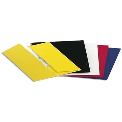 Abbildung von Exacompta 635011E 20er Pack Präsentationsmappen Chromolux für DIN A4 aus festem Karton mit 2 Klappen FSC® zertifiziert schwarz Sammelmappe Dokumentenmappe Ideal Büro