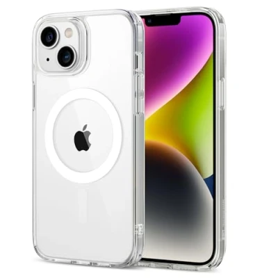 Abbildung von ESR für iPhone 14 Plus Hülle Classic Hybrid Magnetische mit HaloLock, kompatibel MagSafe, Militärnorm Sturzschutz, Kratzfeste Rückseite, Klar