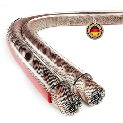 Abbildung von ETEC Lautsprecherkabel CCA 2x2,50mm² transparent 10m