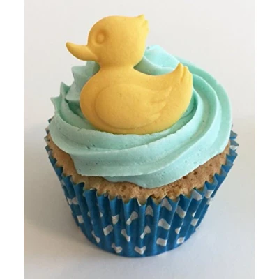 Abbildung von Holly Cupcakes 6 Handgemachte Kuchendekorationen aus Zucker: Ente / Small Sugar Ducks