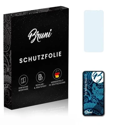 Abbildung von Bruni Schutzfolie kompatibel mit Nothing Phone (1) Folie, glasklare Displayschutzfolie (2X)