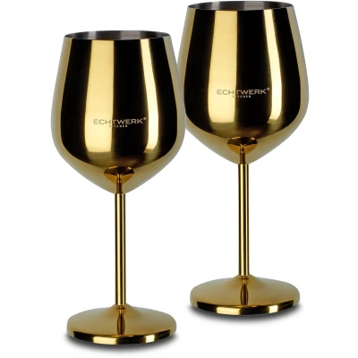 Abbildung von ECHTWERK Weinglas, (Set, 2 tlg.), PVD Beschichtung, teilig, 0,5 Liter