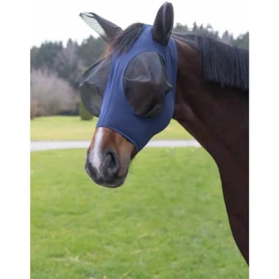 Abbildung von Kerbl Fliegenmaske Fino Stretch Blau