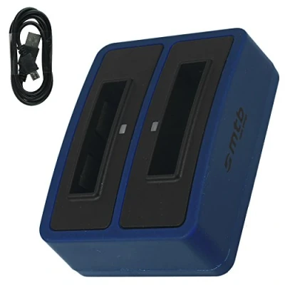 Abbildung von Dual Ladeschale (Micro USB) kompatibel mit Drift HD (1080p), HD170 (Stealth), HD720 / Toshiba Camileo H20 ... Ricoh Caplio RR10 UVM... s. Liste