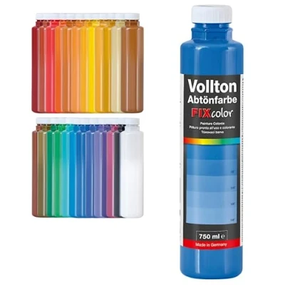 Abbildung von decotric Decolor Bunte Abtönfarbe Ultramarinblau 750 ml I Dispersionsfarbe für dekorative Anstriche und wasserbasierten Materialien Hohe Farbkraft &amp; Ergiebigkeit