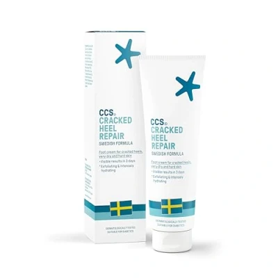 Abbildung von CCS Rissige Fersen Repair Balsam Sichtbare Ergebnisse in 3 Tagen für und sehr trockene Füße, enthält 25% Urea (Harnstoff) Milchsäure, klinisch getestet, 125 ml