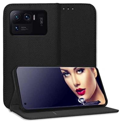 Abbildung von mtb more energy® Schutz Tasche Smart Magnet kompatibel mit Xiaomi Mi 11 Ultra (6.81&#039;&#039;) schwarz Bookstyle Klapp Cover Hülle Wallet Case
