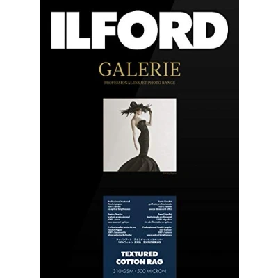 Abbildung von ILFORD GALERIE Textured Cotton Rag 310 GSM A4 210 mm x 297 25 Blatt, GPTC