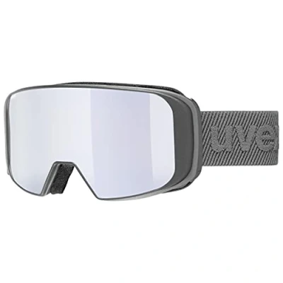 Abbildung von uvex saga TO Skibrille für Damen und Herren mit Wechselscheibe zugfreie Rahmenbelüftung rhino matt/silver LGL clear one size