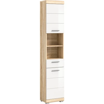 Abbildung von INOSIGN Hochschrank &quot;Siena&quot;, (1 St.), Badmöbel Badschrank, 2 Türen, offene Fächer, Breite 37 cm