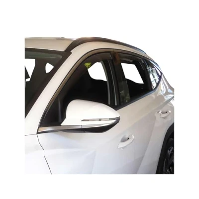 Abbildung von Windabweiser Regenabweiser kompatibel mit Hyundai Tucson 2021 2024 Dunkel Acryl 4tlg
