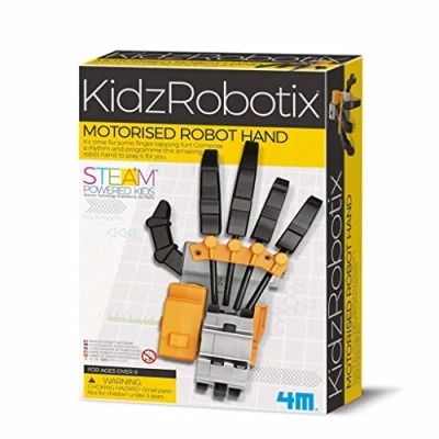 Abbildung von 4M 00 03407 KidzRobotix motorisierte Roboter Macht die Bewegung der menschlichen Hand auf spielerische Weise zum Erlebnis und bringt Kindern den Umgang mit Robotik unterhaltsam nah, bunt