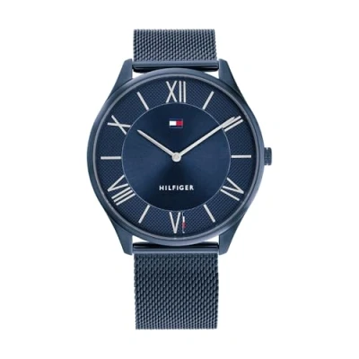 Abbildung von Tommy Hilfiger Analog Quarzuhr für Herren mit Edelstahl oder Lederarmband