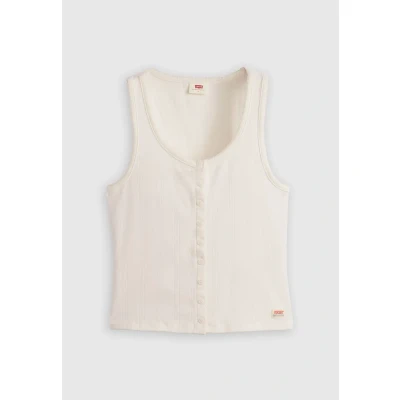 Abbildung von Levi&#039;s DRY Goods Pointelle TANK Top, Damen, Größe: XS, Gardenia