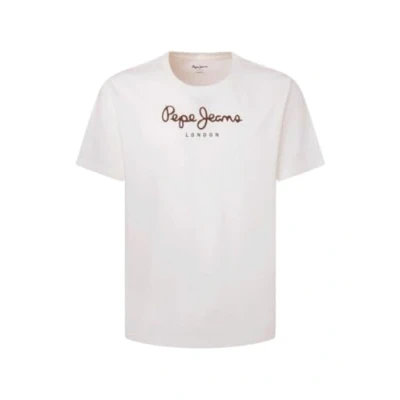Abbildung von Pepe Jeans EGGO Tshirt print, Herren, Größe: XS, Off white