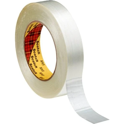 Abbildung von 3M Scotch Filamentklebeband, 895, 38 mm x 50 m, 0,15 mm, Transparent (24 er Pack)