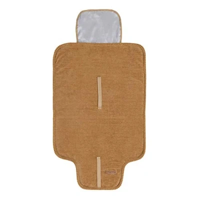 Abbildung von Baby&#039;s Only Wickelunterlage Sense Wickelauflage Ideal für unterwegs Mit praktische Tasche Wickelzubehör Einfach zusammenfalten Cordsamt Caramel