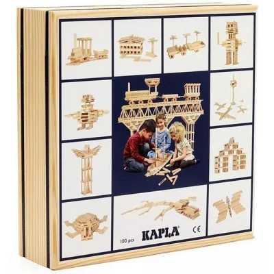 Abbildung von KAPLA® Spielbauklötze C100 100er KASTEN Holzplättchen